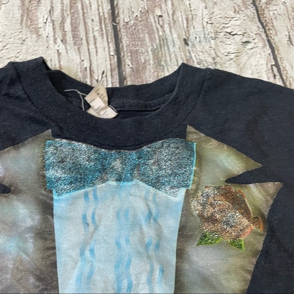 Vintage 1980s Tuxedo Funny Humor 80s Graphic Crewneck Tee Top Shirt - Picture 4 of 6